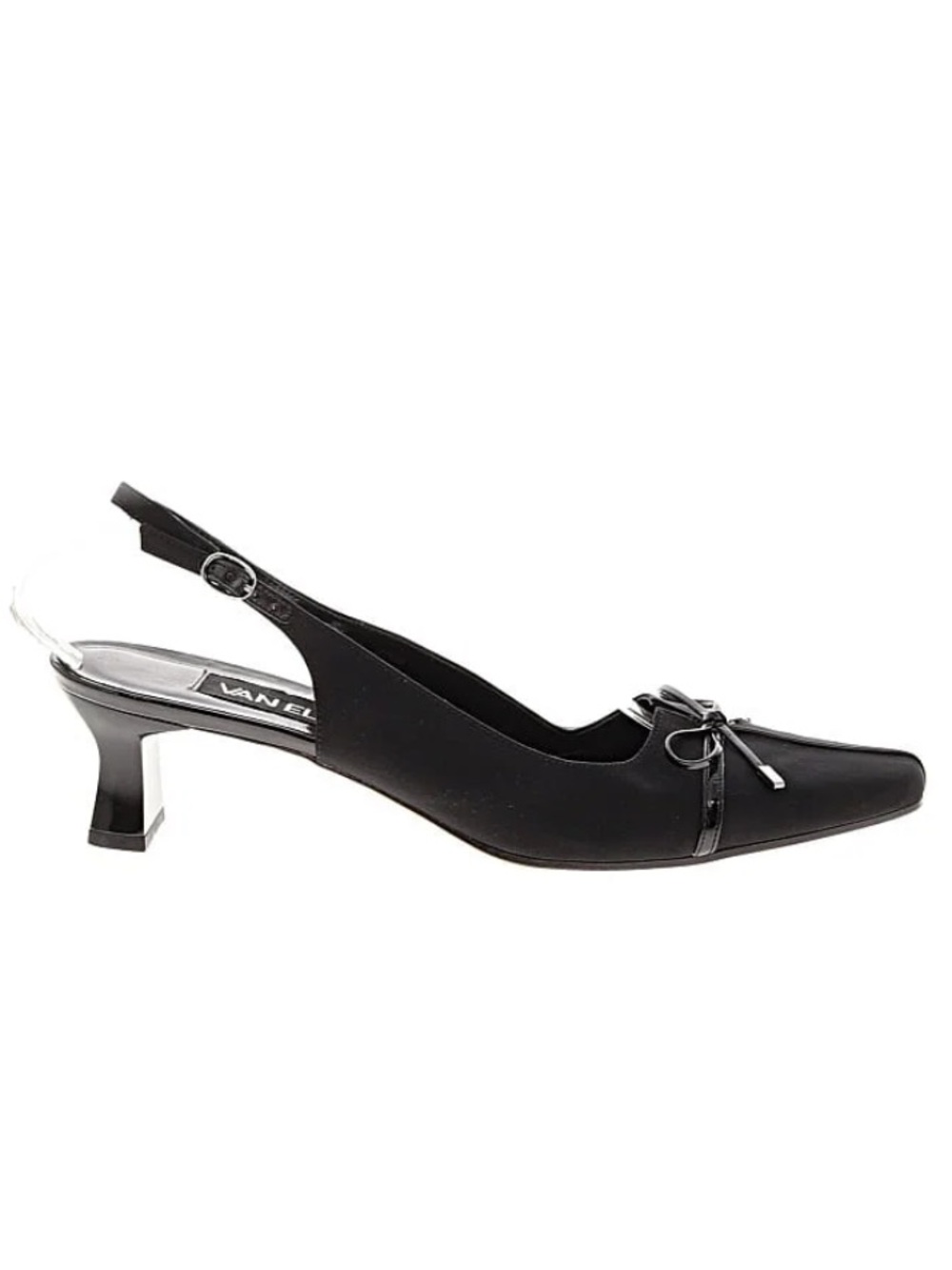 VANELi Black Slingback Kitten Heel Pumps 11W